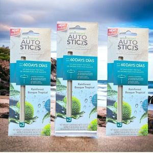 Three 2 Packs Auto Car Sticks Air Freshener Fragrance Diffusers Rain Tropical